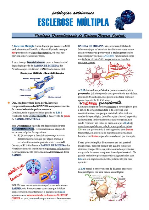 esclerose multipla resumo